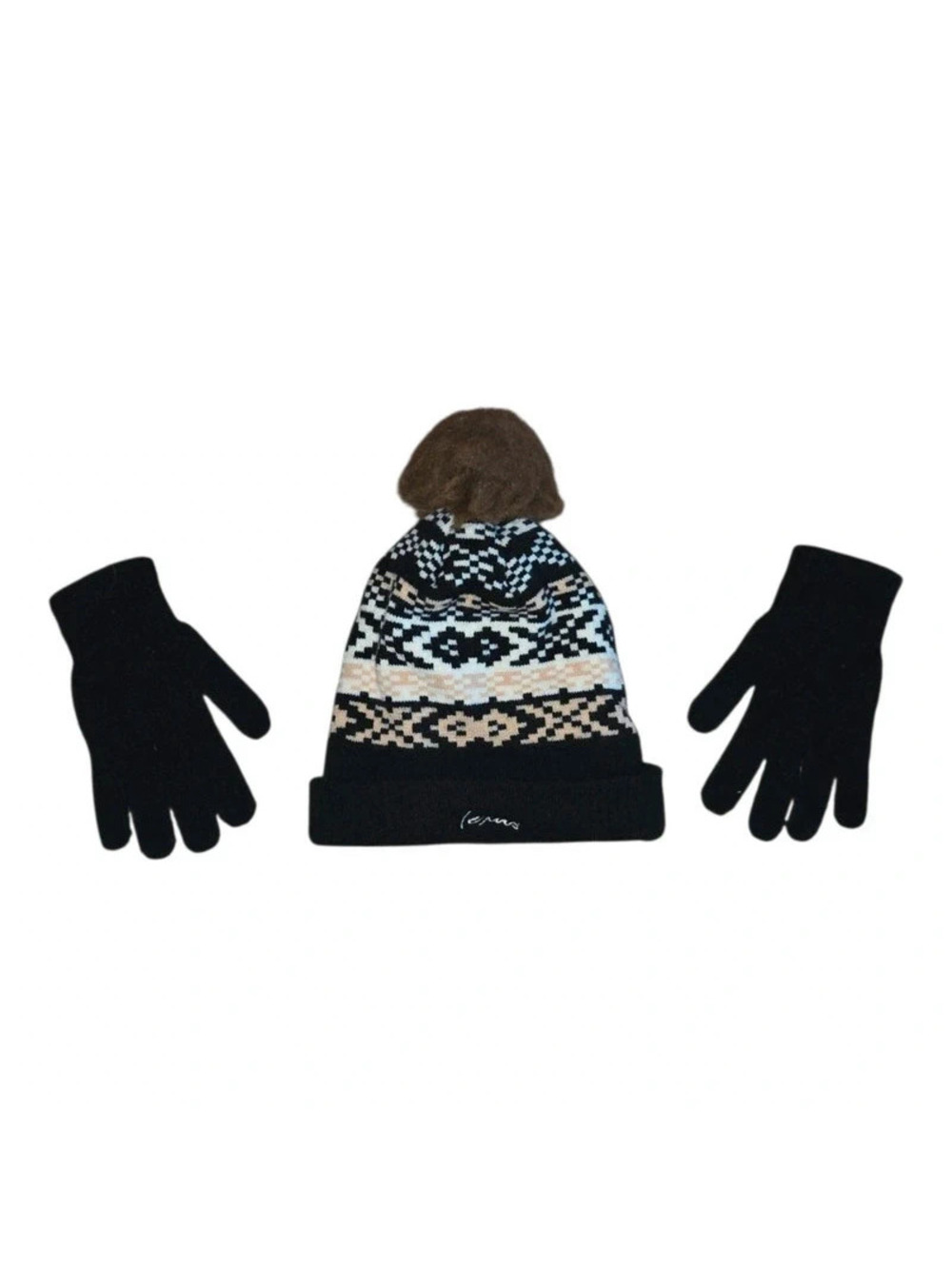 Texas beanie and gloves